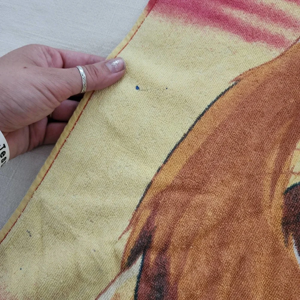 Vintage Lion King Beach Towel